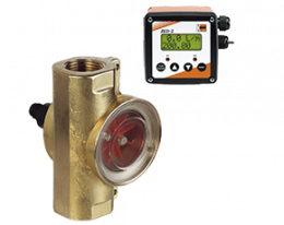 drg-zed-durchfluss.png: Rotating Vane Flow Meter - Dosing Electronic DRG with ZED