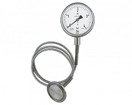 man-rf-drm-613-druck.png: Pressure Gauge with Diaphragm Seal Clamp Connection MAN-RF...DRM-613