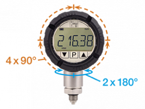 Digitales Manometer - MAN-SD series - KOBOLD INSTRUMENTATION - Gewinde /  Edelstahl / elektronisch