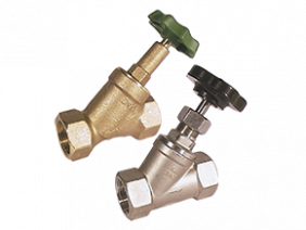 NAD-AD/-BE Angle seat valves, brass, stainless steel
